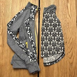 Ivivva track jacket and matching tank girls size 10